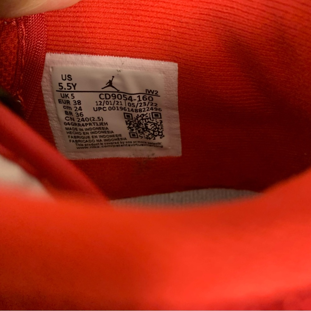 Nike Boys Jordan Legacy 312 Low GS 'Fire Red' 5.5Y - Picture 11 of 11